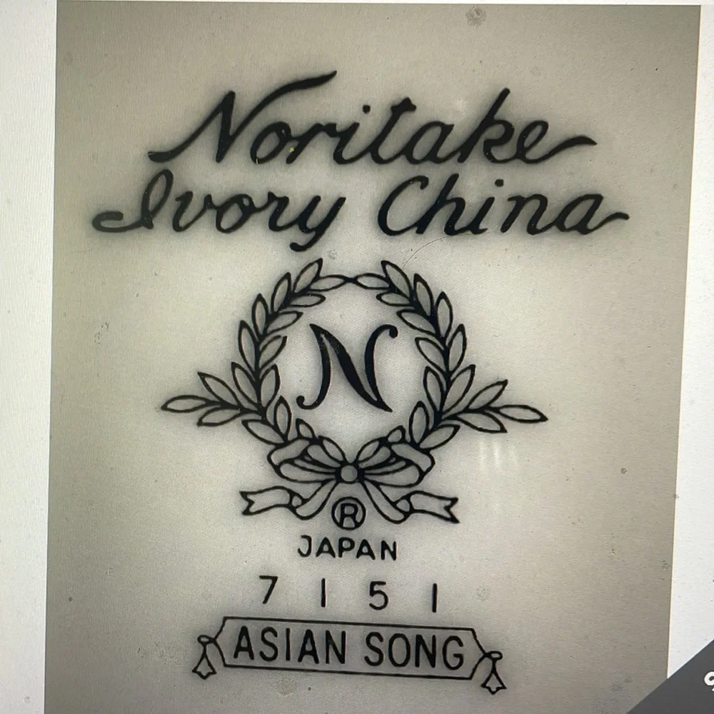 VTG Noritake Asian Song dinner plate